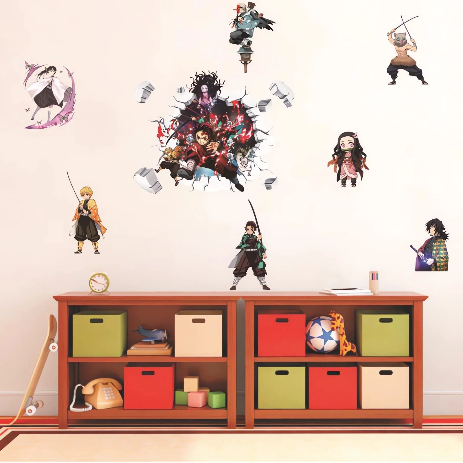 Наклейки на стіну Demon Slayer Аніме PVC, фото №4 Наклейки на стіну Demon Slayer Аніме PVC, фото №4