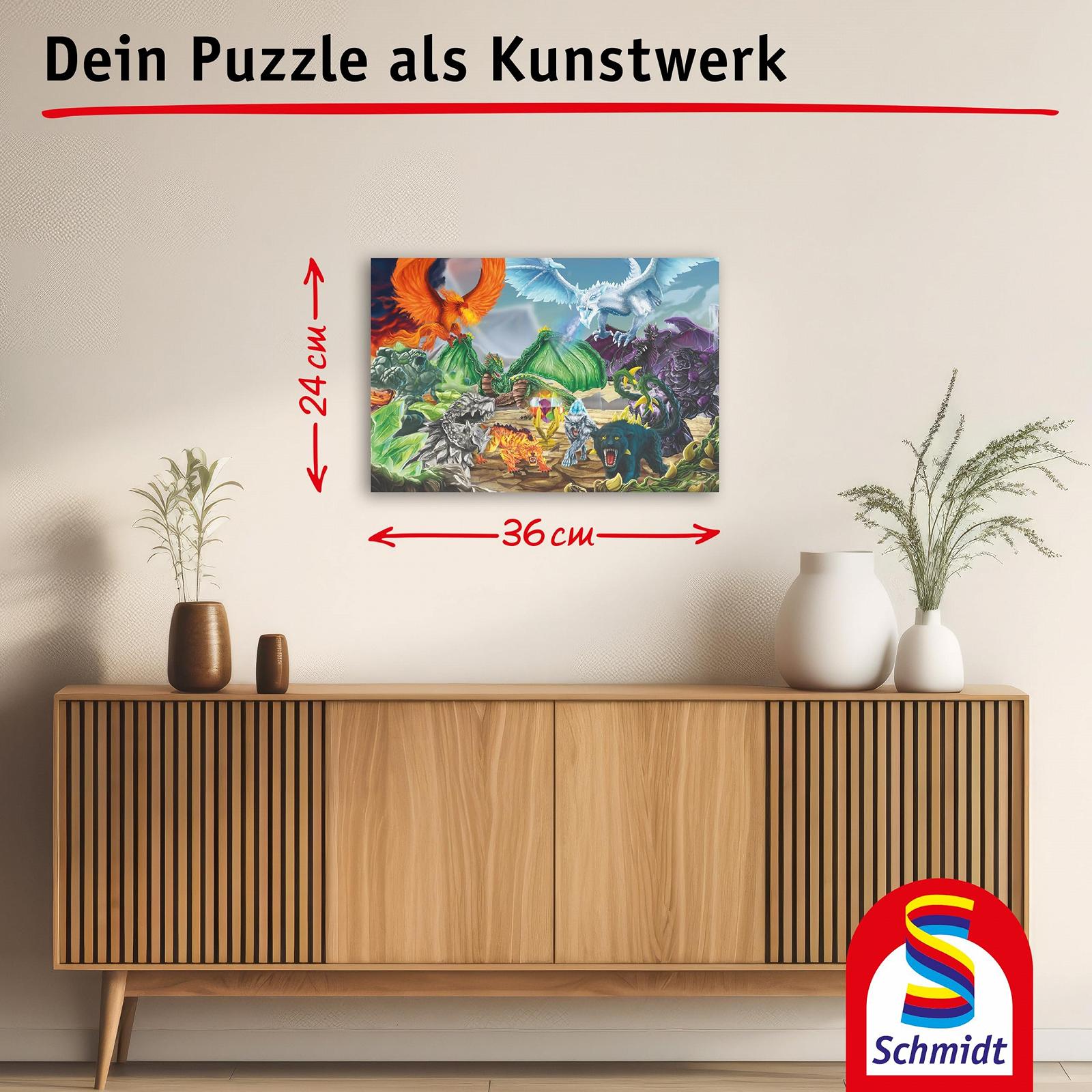 Пазл Schmidt Spiele Eldrador Battle for the Super Crystal 100 деталей с фигуркой Schleich, фото №5