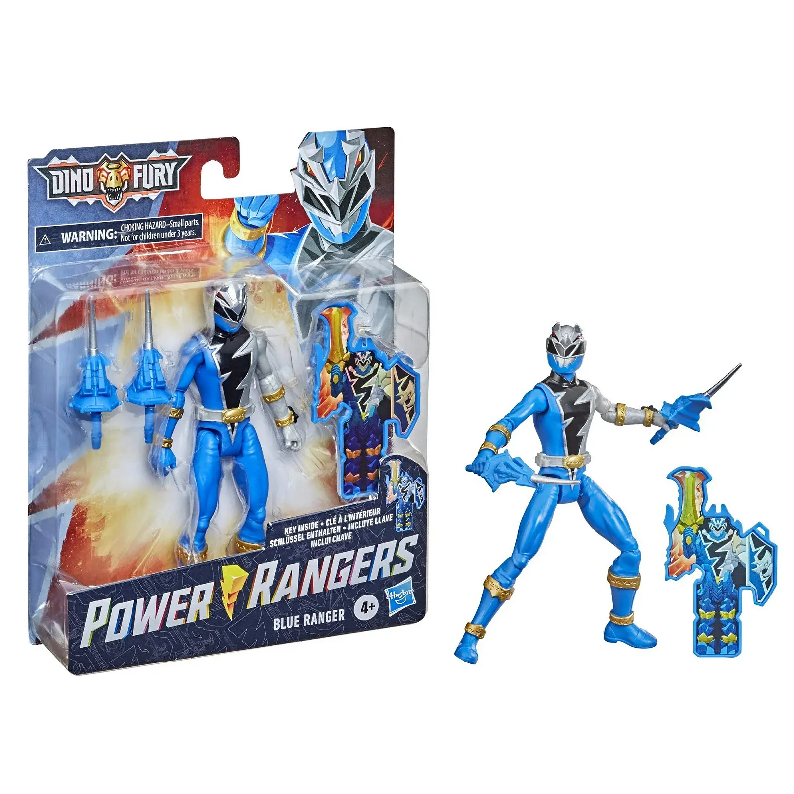 Фігурка Power Rangers Dino Fury Blue Ranger 15 см з аксесуарами, фото №4
