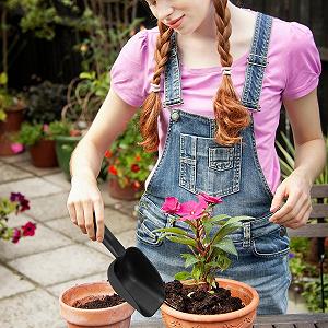 Лопата совковая Mxshc садовый для сада, огорода, пляжа, песка, для копания, кормления домашних животных, легкий synthetic.ua - Фото 1