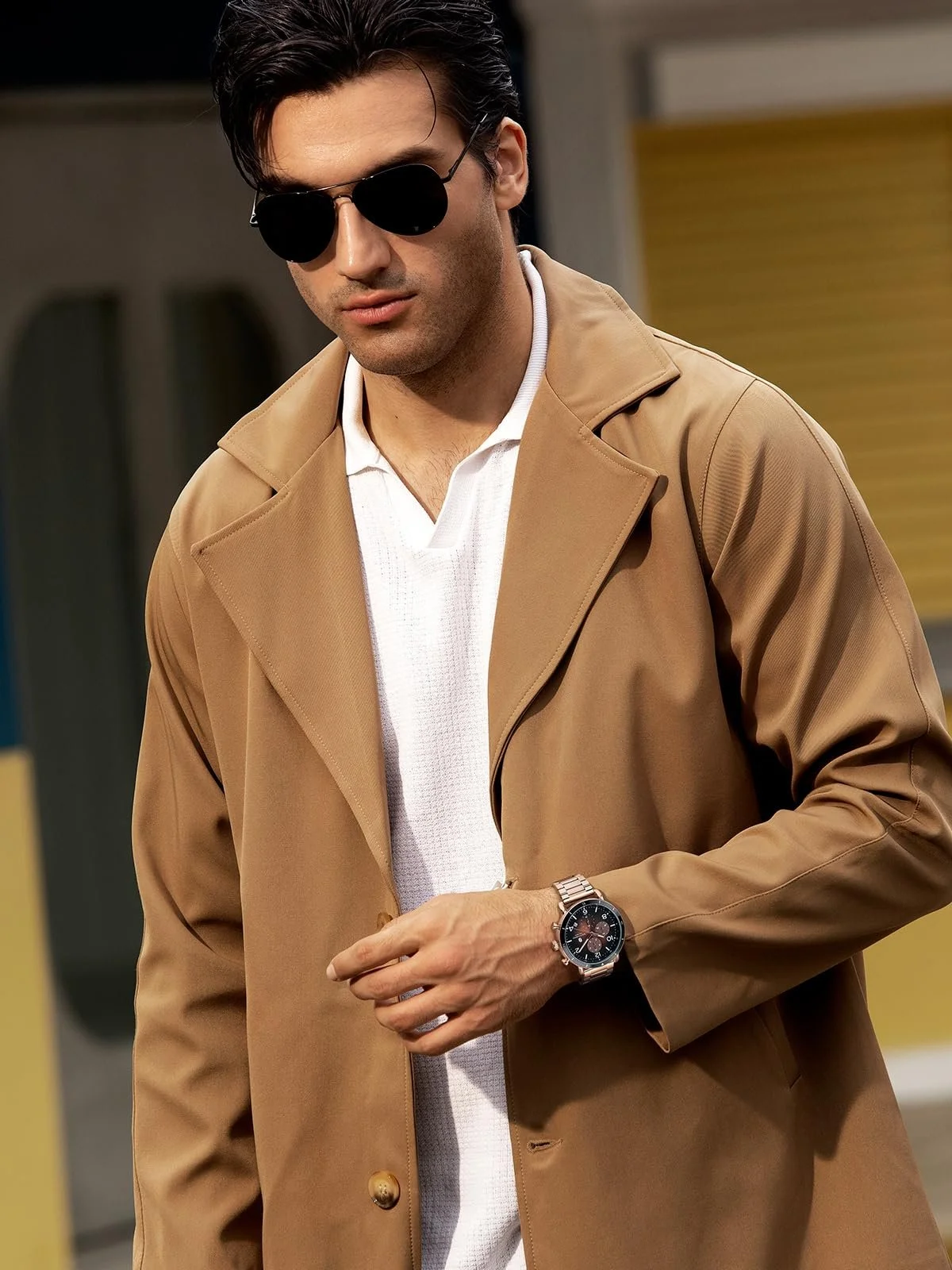 Часы SAPPHERO Мужской Хронограф Аналоговые Часы Кварцевые Дата Нержавеющая Сталь, фото №5 Часы SAPPHERO Мужской Хронограф Аналоговые Часы Кварцевые Дата Нержавеющая Сталь, фото №5