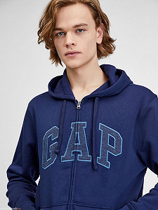 Світшот FULLZIP LOGO HOODIE 499917-03 GAP Синій S synthetic.ua - Фото 1