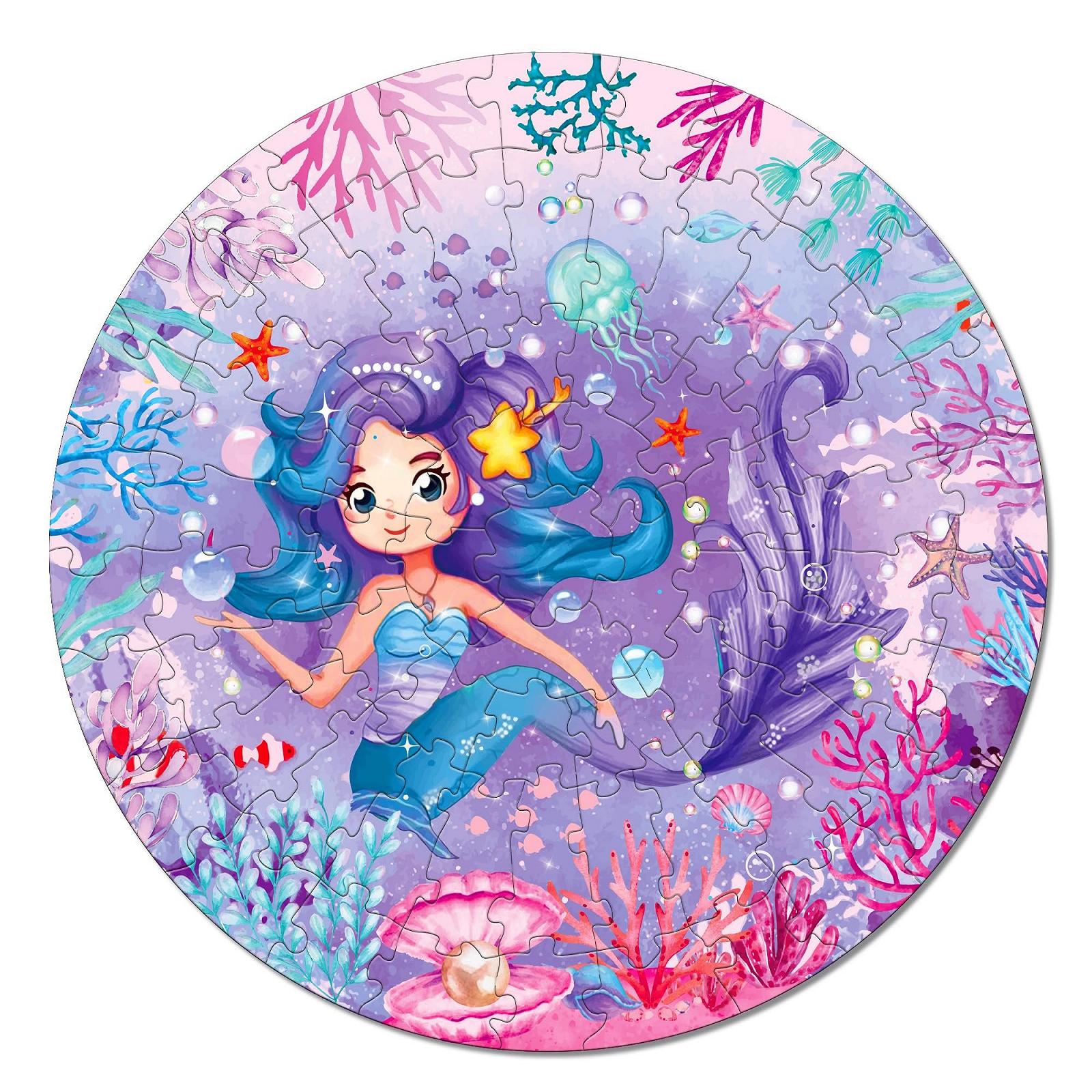 Пазл Русалочка 71 деталь Большой круглый 3–8 лет, фото №8 Пазл Русалочка 71 деталь Большой круглый 3–8 лет, фото №8