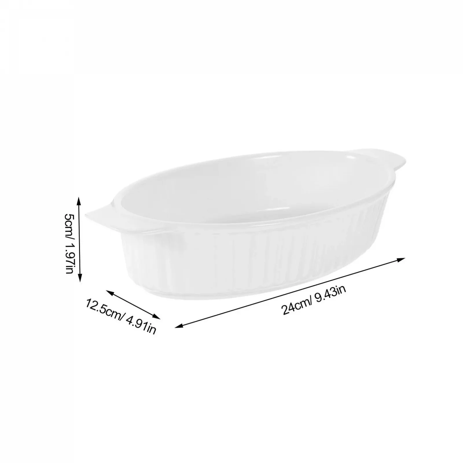 Форма для запекания керамическая Toyvian с ручками термостойкая, фото №2 Форма для запекания керамическая Toyvian с ручками термостойкая, фото №2