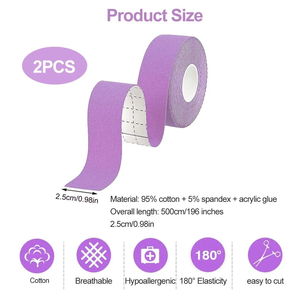 Стрічка для підтяжки обличчя, анти-зморшкові пластирі, 2 шт., для розгладження, фото №2