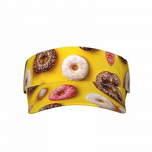 Козырек от солнца спортивный Donut-Druck унисекс с принтом пончиков - Фото 1