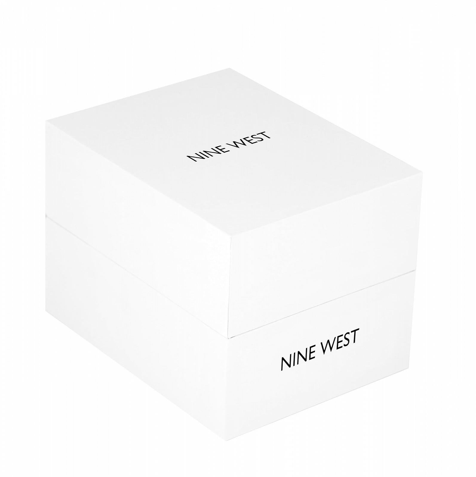 Жіночий годинник Quartz Nine West NW/1578CHGB з золотим циферблатом, аналоговим дисплеєм та золотим браслетом зі сплаву, фото №5