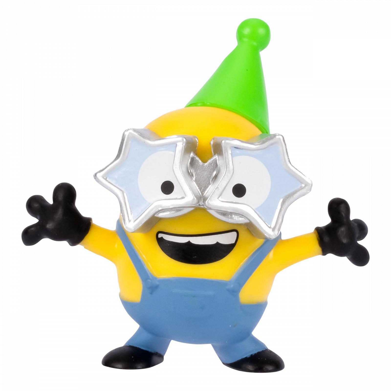 Фигурки MINIONS Despicable Me 4, набор из 4 штук, Party Bus Squad, 5,8 см, коллекционные, в наборе 3 видимые фигурки и 1 скрытая фигурка-сюрприз, фото №6