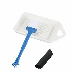 Терка керамічна, ручної роботи, керамічна для часнику та імбиру, маленька порцелянова - Фото 1