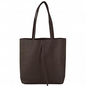 Сумка с короткими ручками modamoda de T253 из итальянской кожи с внутренним карманом - Фото 1