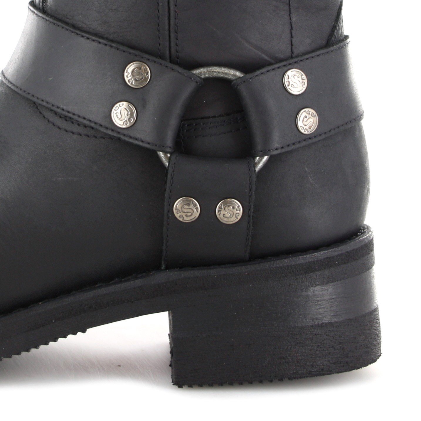 Чоловічі черевики Sendra 12397 Engineer зі сталевим носком, чорні, фото №4