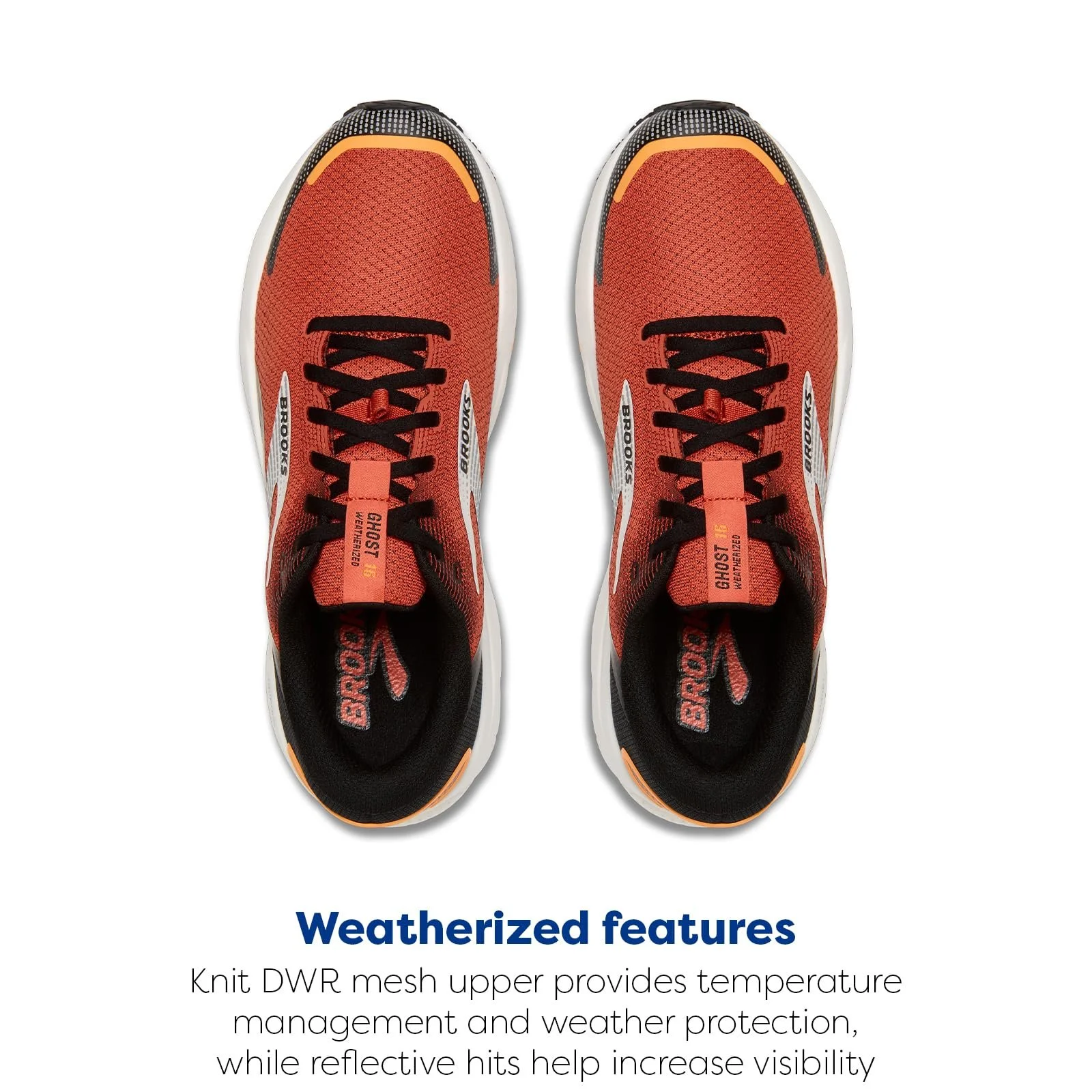 Чоловічі Кросівки Brooks Ghost 16 Weatherized, фото №4 Чоловічі Кросівки Brooks Ghost 16 Weatherized, фото №4