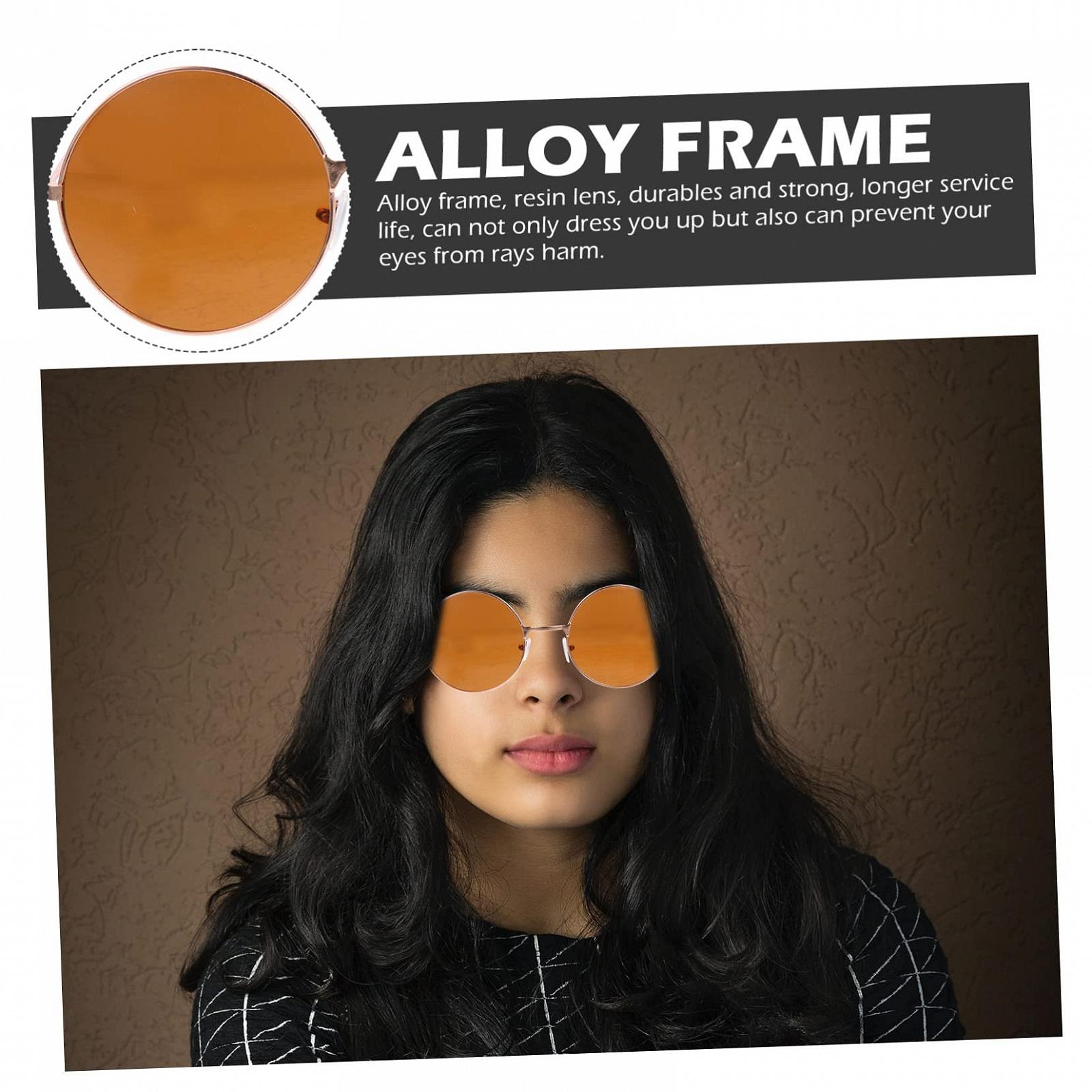 Сонцезахисні окуляри PACKOVE Круглі Модні Вінтажні 4 шт, фото №4