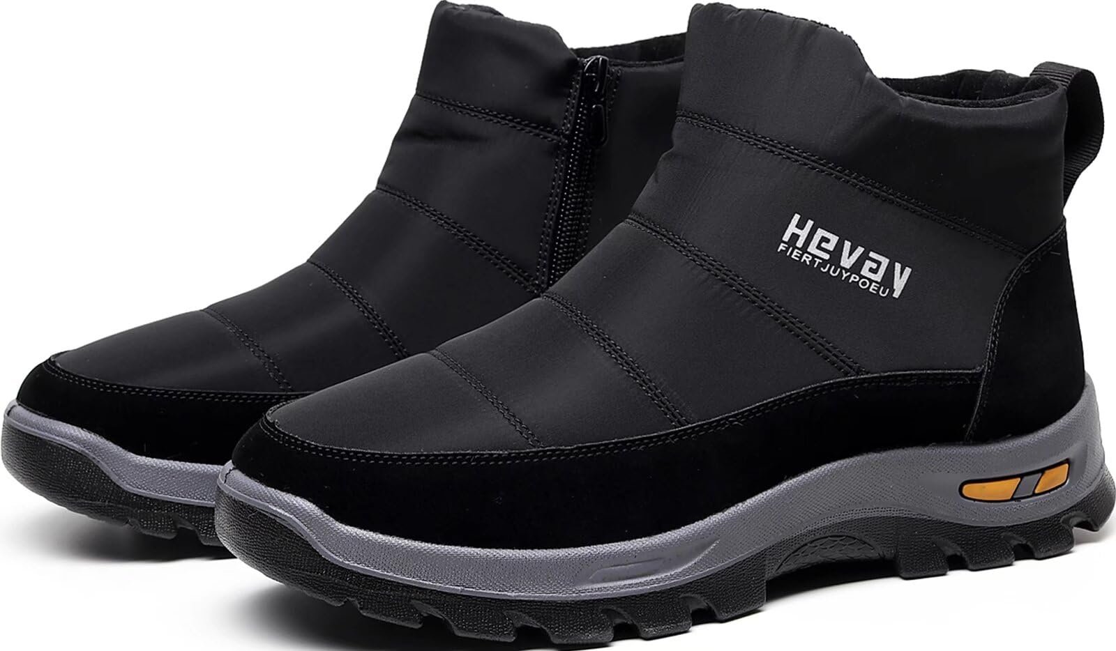 Чоловічі зимові черевики GILKUO з теплою підкладкою на блискавці, фото №4