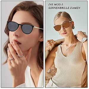 Жіночі сонцезахисні окуляри (2 шт.) Поляризовані Жіночі Ретро Дизайн UV400 synthetic.ua - Фото 1