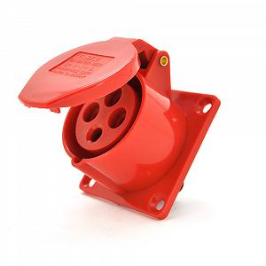 Розетка накладна пряма SF-314, 4 полюси 3R+E, 16А 380V IP44 - Фото 1