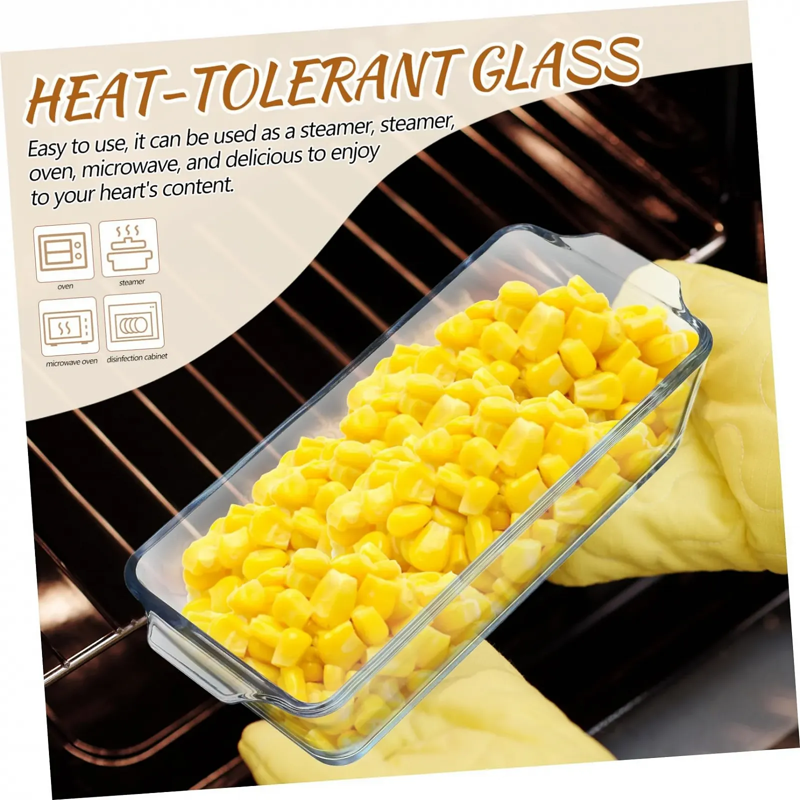 Форма для запікання ULTECHNOVO Скляна термостійка багатофункціональна, фото №8