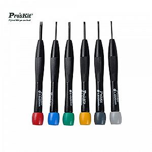 Набор отверток PRO Skit 8pk 2062 6 в 1 Precision Magnetic Slotted synthetic.ua - Фото 1