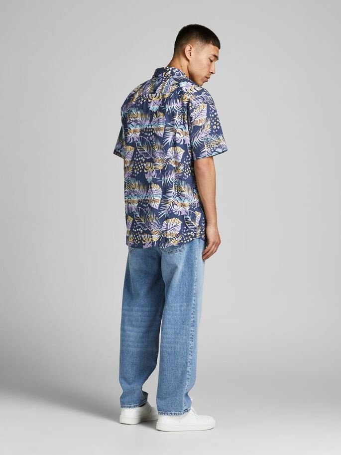 Рубашка Jack&Jones SS LTN 12187954 Ensign Blue S, фото №2
