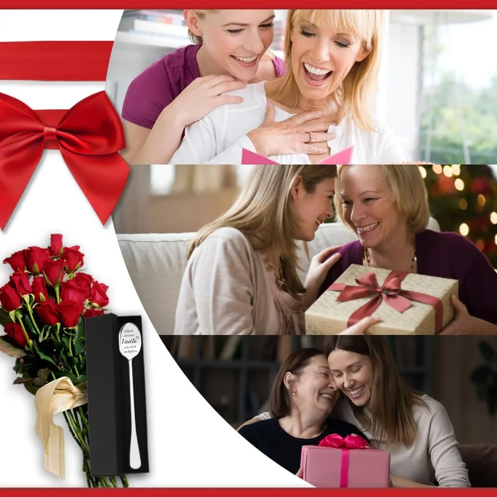 Ложка для кави з гравіюванням для тітки від племінниці/племінника, фото №7