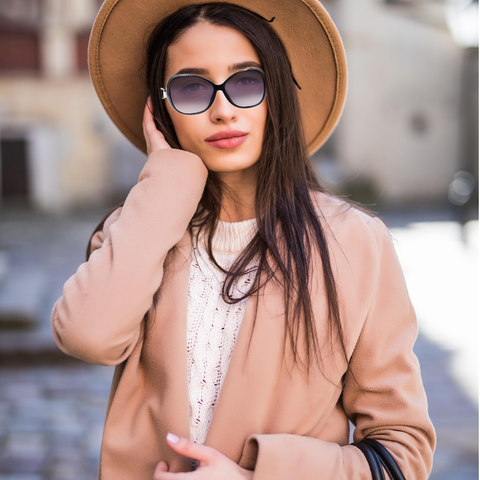 Солнцезащитные очки ZYKORT, 3 шт., Ретро, Большие, Женские, Поляризованные, фото №5 Солнцезащитные очки ZYKORT, 3 шт., Ретро, Большие, Женские, Поляризованные, фото №5