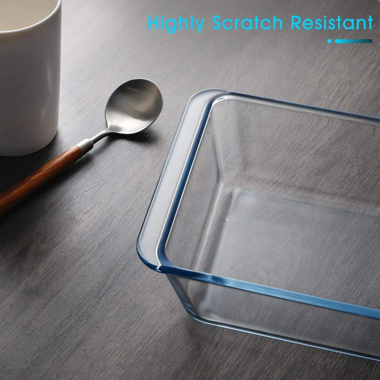 Форма для запекания NUTRIUPS стеклянная прямоугольная глубокая 24 x 17 x 7 см 2,3 л, фото №5