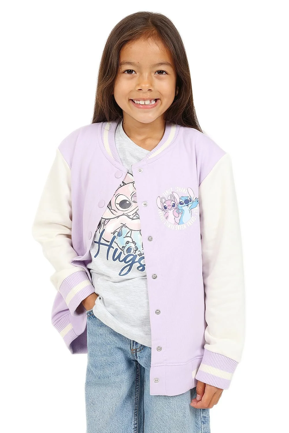 Куртка-бомбер Disney Lilo and Stitch Stitch and Fishing для дівчат, фото №3