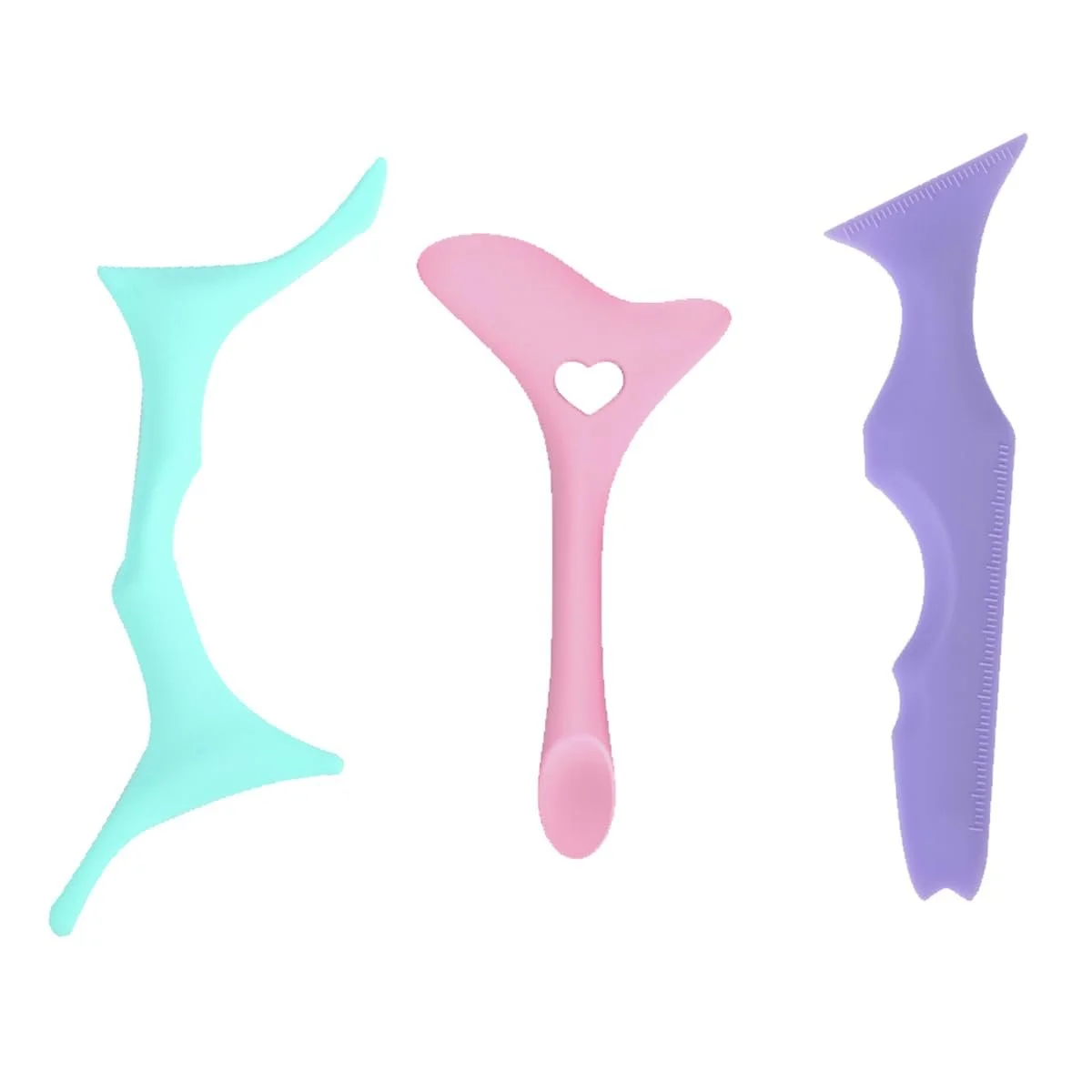 Трафареты для подводки BSNRDX Силиконовый инструмент для начинающих 3 штуки, фото №1