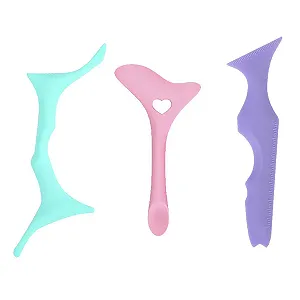 Трафареты для подводки BSNRDX Силиконовый инструмент для начинающих 3 штуки - Фото 1