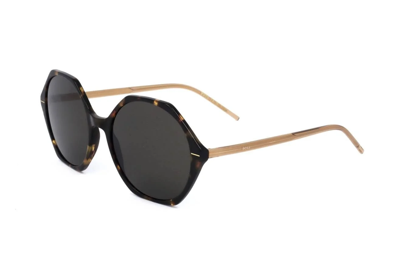 Унісекс Сонцезахисні окуляри Boss Hugo 1585/S 56/18/140 Жіночі HJV/IR HVN YLW, 56, Hjv/Ir Hvn Ylw, фото №1