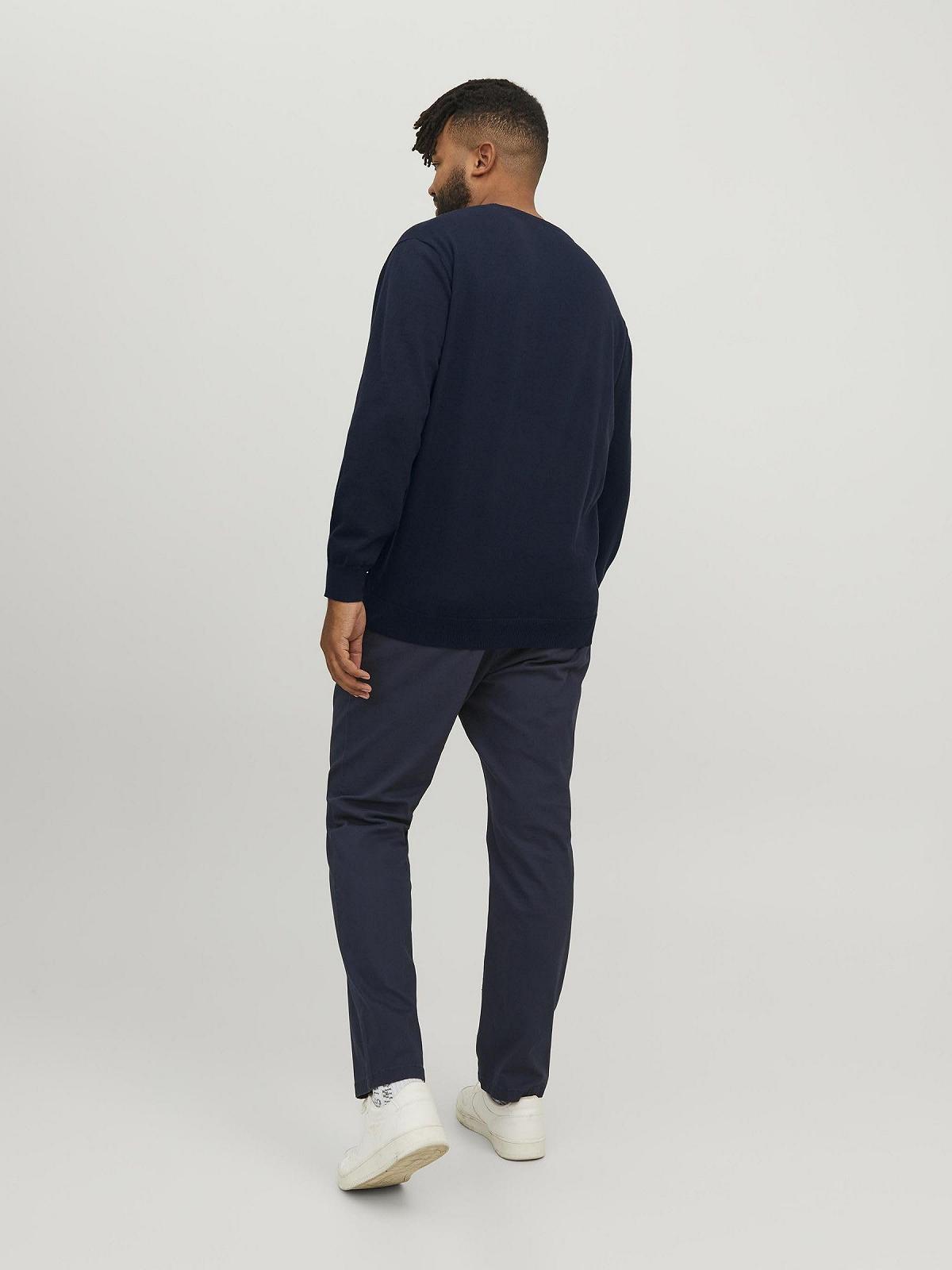 Джемпер в'язаний JACK & JONES Jjebasic Knit Crew Neck Noos Pls чоловічий, фото №4