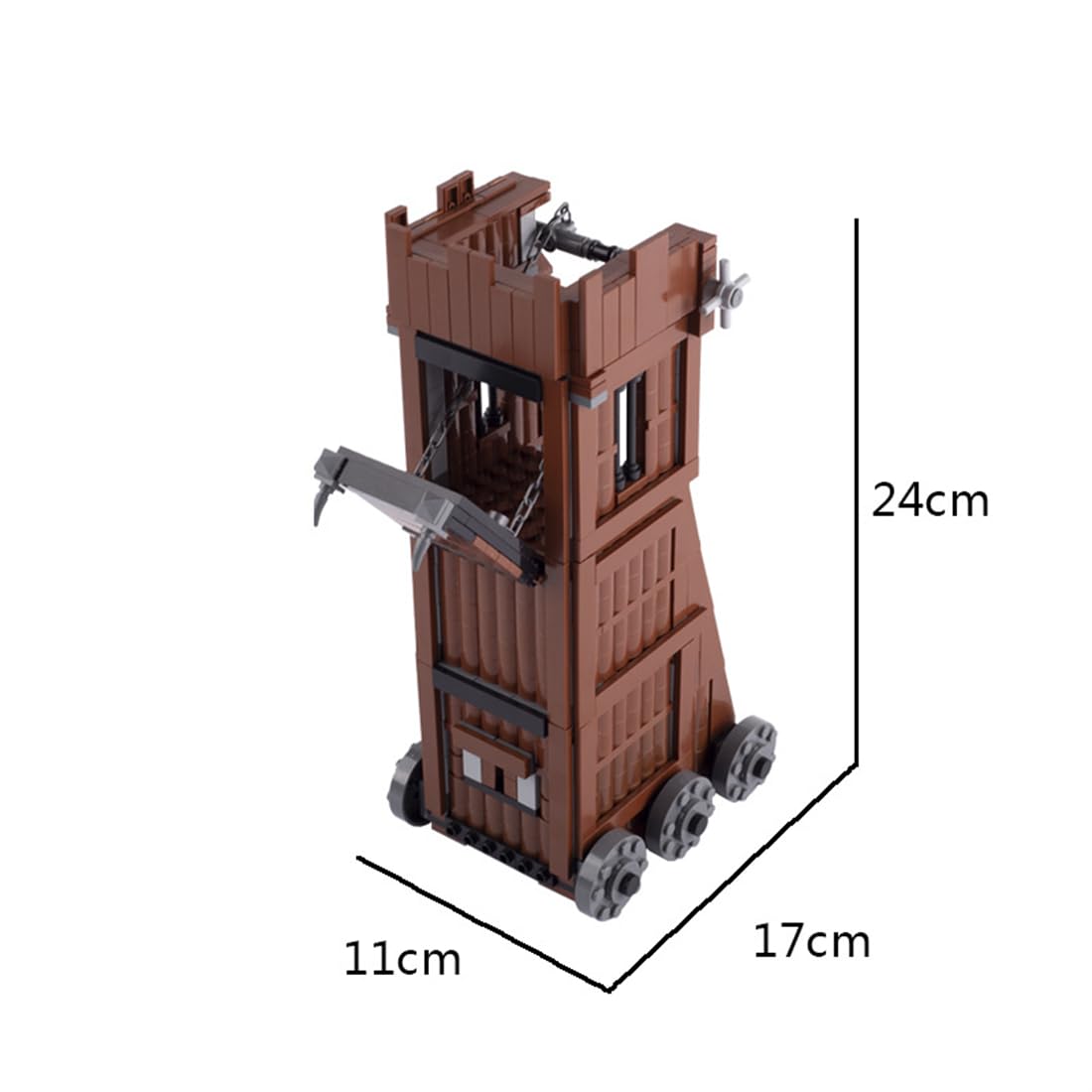Набор KoDeer Custom Mini Figures Custom Weapons Clamping Blocks MOC Medieval Siege Car, фото №3