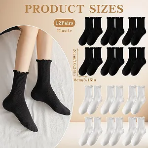 Шкарпетки з рюшами 12 пар, Жіночі synthetic.ua - Фото 1