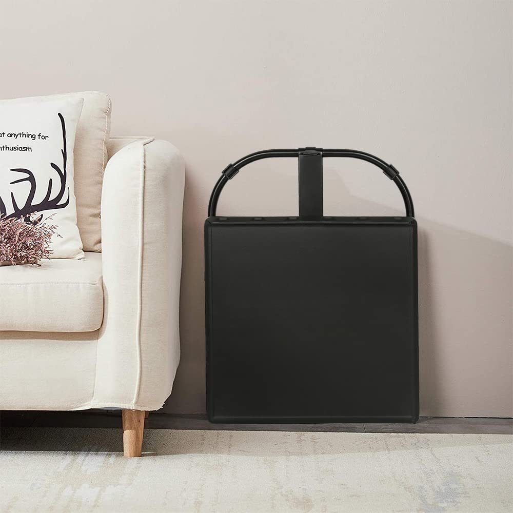 Прикроватный столик складной портативный для ноутбука с регулировкой высоты для спальни гостиной кровати - складной - регулируемый по высоте (43 x 43 x 58 - 69 см), черный, фото №5