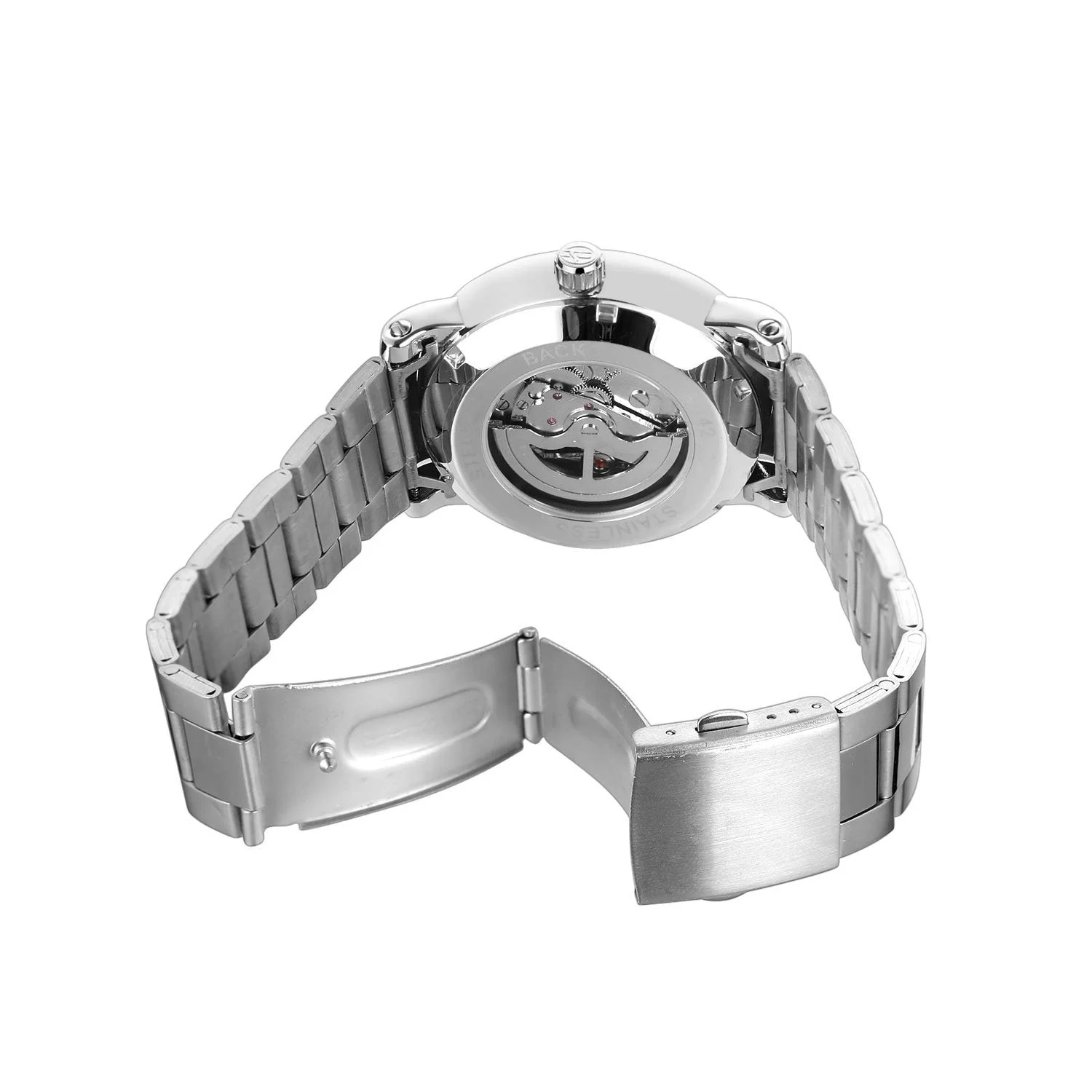 FORSINING Мужские Автоматические Аналоговые Часы Ремешок из нержавеющей стали, Браслет, фото №3 FORSINING Мужские Автоматические Аналоговые Часы Ремешок из нержавеющей стали, Браслет, фото №3