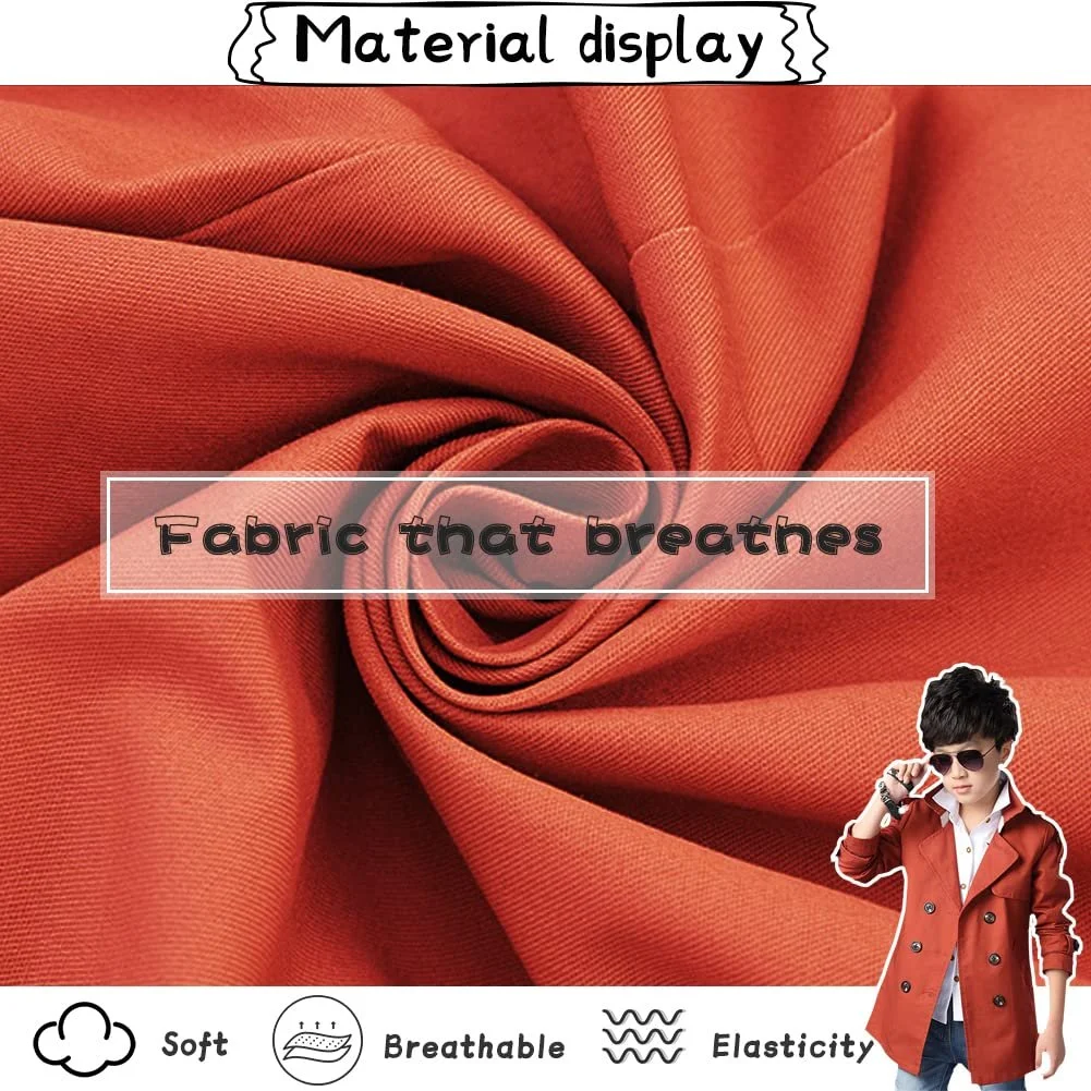 Тренч для хлопчиків L SERVER Дитяча перехідна куртка Вітровка Осіння весняна куртка Вулична куртка Класичний тренч з лацканами Двобортний і з поясом, фото №2