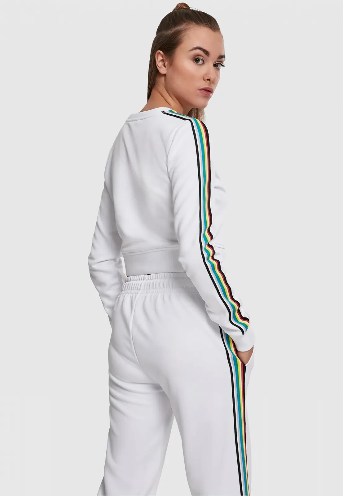 Пуловер Urban Classics Женский Taped Sleeve Crew Neck Multicolour, фото №10