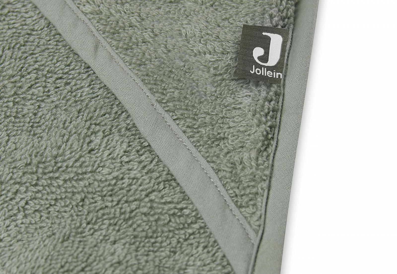Полотенце с капюшоном Jollein махровое 75x75 см - Пепельно-зеленый, фото №9