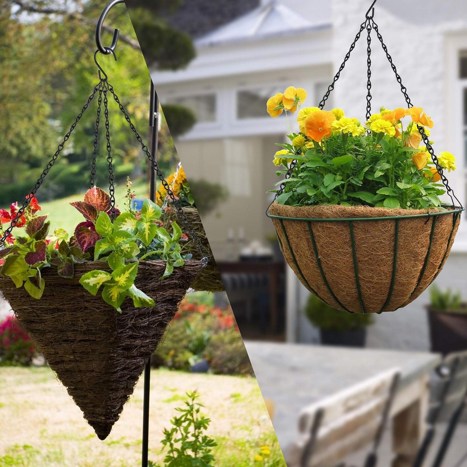 Ланцюги для підвісних кошиків 6 шт. 50 см металеві з гачками, фото №6 Ланцюги для підвісних кошиків 6 шт. 50 см металеві з гачками, фото №6