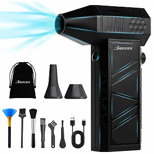 Електричний очищувач стисненим повітрям BENJEN Super Power 150,000 rpm Акумуляторний 8000 mAh 0.3 кг - Фото 1
