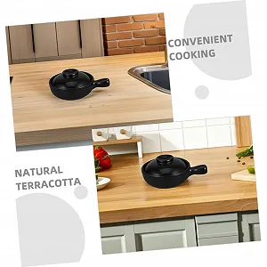 Горшок Donabe Ручная работа Китайская глина Термостойкий С крышкой synthetic.ua - Фото 1