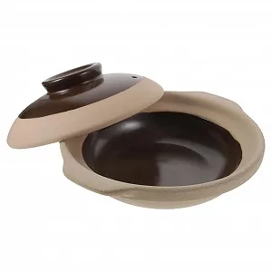 Каструля керамічна для супу з кришкою Маленька Термостійка Компактна - Фото 1