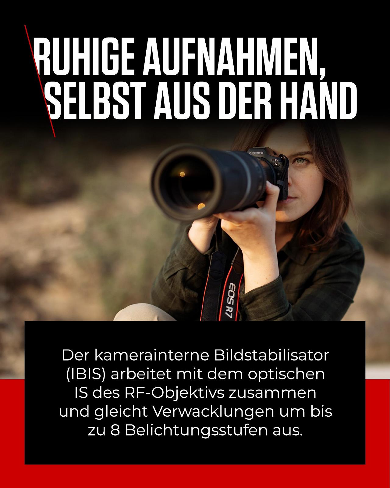 Беззеркальная камера Canon EOS R7 + Объектив RF-S 18-150 мм F3.5-6.3 IS STM (обновление DSLR, гибридная камера, видеозапись 4K/30p, до 15 кадров/с, WiFi) Черный, фото №5 Беззеркальная камера Canon EOS R7 + Объектив RF-S 18-150 мм F3.5-6.3 IS STM (обновление DSLR, гибридная камера, видеозапись 4K/30p, до 15 кадров/с, WiFi) Черный, фото №5