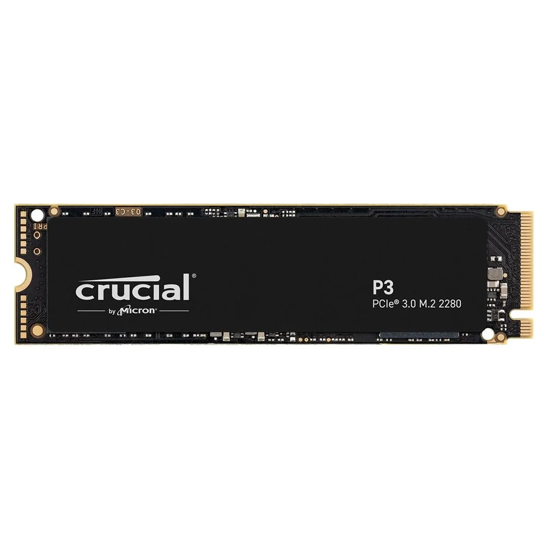 Внутрішній SSD-накопичувач Crucial P3 500GB M.2 PCIe Gen3 NVMe 3D NAND (CT500P3SSD8), фото №1