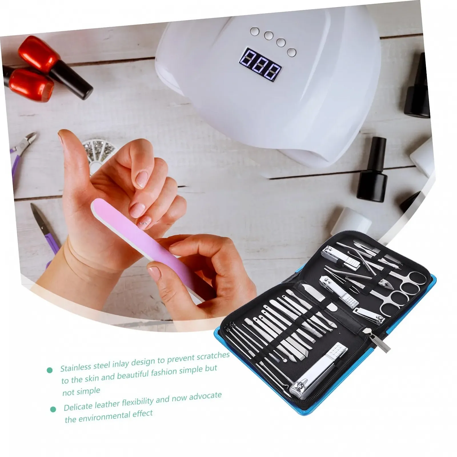 Набор для маникюра CALLARON 26 предметов, фото №9