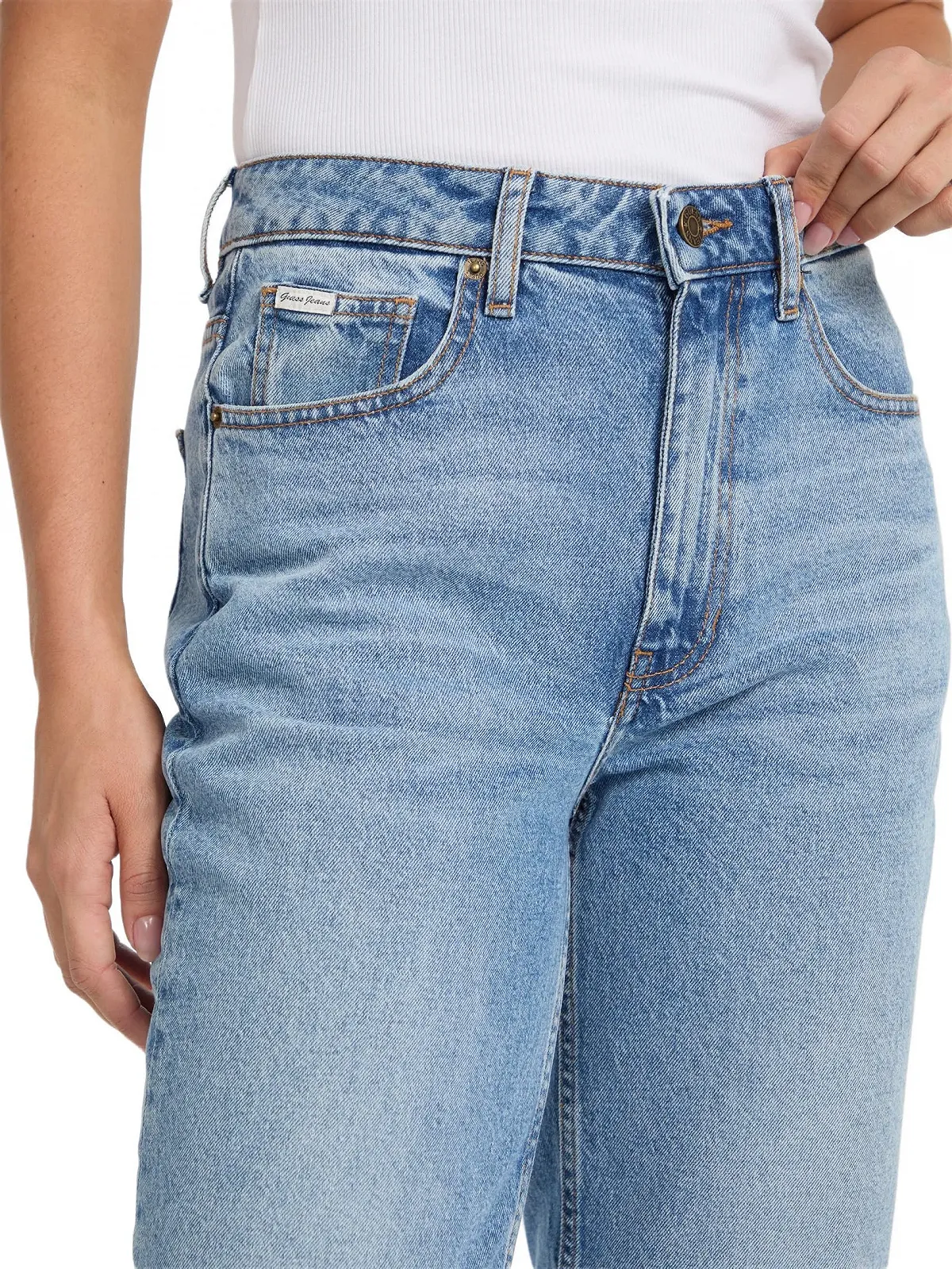 Джинсы Mom GUESS G06 Gj Black Acid Wash, размер 27, фото №5