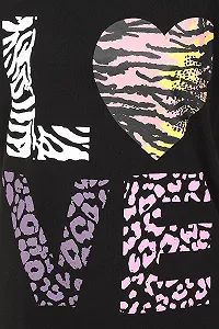 Пижама Love для девочек, с рисунком животных, шорты, возраст 9-13 лет, черный цвет synthetic.ua - Фото 1