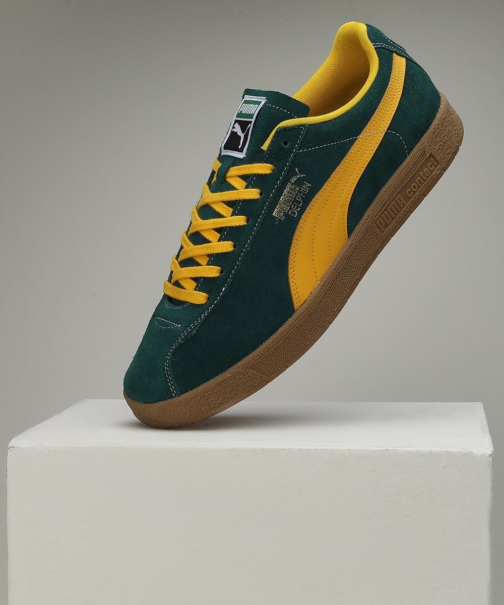 Кроссовки PUMA Delphin Кожаные Зеленые, фото №4 Кроссовки PUMA Delphin Кожаные Зеленые, фото №4