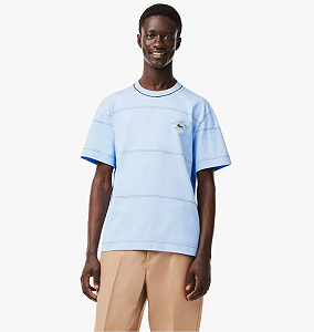 Футболка Lacoste Men's Striped Organic Cotton Jersey M - Фото 1