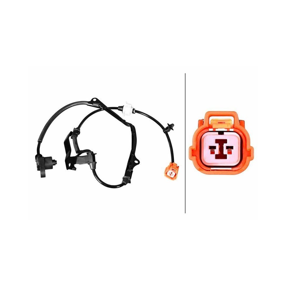 Датчик частоты вращения колеса HELLA 6PU 358 217-621 для HONDA, передний мост, фото №1